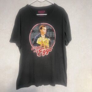 Stranger Things L'eggo my Eggo Waffle X Netflix Shirt Eleven Colab Rare! 2XL